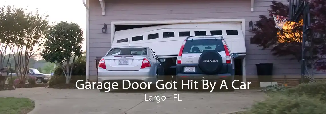 Garage Door Got Hit By A Car Largo - FL